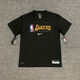 NBA VIBE湖人籃網(wǎng)勇士速干NBA訓練服籃球短袖T恤休閑運動(dòng)健身跑步投籃服 湖人(黑色)大英文 速干 4XL 碼(190-195)身高