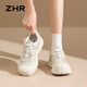 ZHR休閑鞋女春秋輕便時(shí)尚女鞋軟底內(nèi)增高戶外登山鞋 KS102D 米色 39