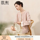 香影新中式絕美外套女2025秋裝新款重工刺繡國風元素粉色開衫上衣 銀牡丹色 S