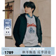 beanpole90%鵝絨  濱波秋冬男針織袖拼接工裝風(fēng)輕量羽絨服 黑色 M 175/92A
