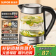 蘇泊爾（SUPOR）玻璃電水壺熱水壺高硼硅玻璃電熱水壺 1.7L燒水壺 SWF17E26A