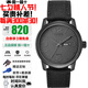 西鐵城（CITIZEN）光動(dòng)能男皮帶夜光時(shí)尚騷橙紳士潮流禮物推薦手表 潮流酷黑BM8475-00F
