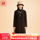 漁牌秋款女裝2022年新款彈力繡花時(shí)尚中高領(lǐng)長(zhǎng)袖連衣裙子FGEC0040 藏藍(lán) L