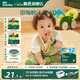 英氏磨牙棒嬰兒6個(gè)月以上口欲期高鈣波浪造型抗壓 【新品】打孔磨牙棒原味80g