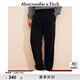 ABERCROMBIE & FITCH男裝25春夏經(jīng)典小麋鹿毛圈布美式松緊腰運(yùn)動(dòng)衛(wèi)褲長(zhǎng)褲KI134-5030 黑色 M (180/80A)偏大偏長(zhǎng),建議小一碼