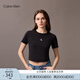 Calvin KleinJeans25春夏新款女士經(jīng)典ck字母印花潮流短款短袖T恤47AB213