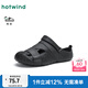 熱風(fēng)（Hotwind）男鞋25年夏季新款男士拖鞋百搭洞洞鞋包頭沙灘鞋兩穿涼鞋子 01黑色 40 S(40-41)