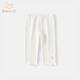 班喜迪【7A抗菌】女童褲子夏裝2025新款女寶寶薄款九分褲兒童夏季打底褲 白色 100