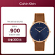 凱文克萊（Calvin Klein）CK手表簡約款皮帶中性腕表情侶手表生日禮物25200154