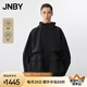 JNBY/江南布衣【防風(fēng)透濕】春新品夾克外套設(shè)計感寬松連帽5P1613250 001/本黑 XS