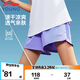 李寧（LI-NING）童裝兒童運(yùn)動(dòng)褲子女小大童速干反光logo訓(xùn)練無(wú)拘短褲150YKSV232-2