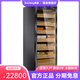美晶RACHING美晶雪茄柜水平線MON2800A智能水冷恒溫控濕2025新款指紋鎖雪茄柜雪松木實木煙柜320L 升級氨凈-碳纖維黑色（西班牙雪松木層架）