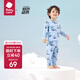 babycare寶寶家居服春秋嬰兒睡衣優(yōu)可絲兒童內(nèi)衣套裝 咘咘天空藍(lán) 90