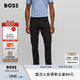 BOSS【七夕節(jié)禮物】男士彈性面料修身機(jī)能長(zhǎng)褲 001-黑色 M (48)