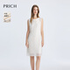 PRICH【萊賽爾】法式淡人蕾絲無袖連衣裙2025夏季新款氣質裙子女 39象牙白色 S
