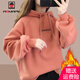AEMAPE 加絨加厚衛衣女連帽2025春秋季新款時(shí)尚韓版慵懶女外套1161#橘色【加絨加厚】L _【建議100-120斤】