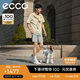愛步（ECCO）25年夏季新款一腳蹬平底休閑板鞋男 柔酷7號470834 白色/棕色42