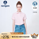 Navigare意大利小帆船女士休閑通勤POLO領(lǐng)短袖T恤2325524509 粉 M 