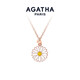 AGATHA/璦嘉莎 雛菊微笑項(xiàng)鏈女士【七夕情人節(jié)禮物】送女朋友高級感吊墜