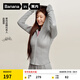 蕉內（Bananain）【趙露思同款】非常服501Slim女士連帽外套短款新款修身針織女裝 【趙露思同款】中麻灰 M