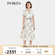 PORTS寶姿女裝2024春夏新款優(yōu)雅時(shí)尚圓領(lǐng)印花真絲收腰連衣裙 奶白色印花 S （4）