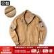 馬登工裝 美式復(fù)古狂怒坦克服夾克阿美咔嘰卡其棉外套上衣男 土黃(棉服版) 2XL