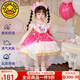 G.DUCKKIDS小黃鴨童裝洛麗塔公主裙女童連衣裙夏季新款洋氣生日禮服兒童裙子 小馬寶莉單裙子+裙撐 100 建議2~3歲（ 90-100cm）