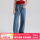 ELLE KIDS新疆棉愛心牛仔褲春季女童大童天然環(huán)保親膚舒適百搭直筒褲