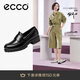 愛(ài)步（ECCO）樂(lè)福鞋女 經(jīng)典厚底百搭英倫風(fēng)皮鞋 摩登女鞋490013 黑色37