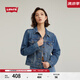 Levi's商場同款李維斯女士美式休閑藍色翻領牛仔夾克外套29945 000 S