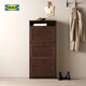 宜家（IKEA）BRUSALI布魯薩里鞋柜家用門(mén)口大容量簡(jiǎn)約現代儲物柜 褐色