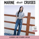 DZZIT地素時尚牛仔褲春秋季新款高街潮流寬松闊腿褲長褲女3H3R4601T 深藍色 26