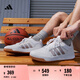 adidas ENTRAP美式校園風低幫運動板鞋少年感復古籃球鞋阿迪達斯 白/金色   38