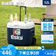 愛斯基（ESKY） 車載保溫箱52L戶外冷藏箱車載海鮮食品保冷保鮮箱帶拉桿滾 52L-PU材質(zhì)(帶2個(gè)冰磚+10個(gè)冰袋)