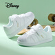 迪士尼（Disney）兒童春秋百搭貝殼頭小白鞋中大童透氣耐磨戶(hù)外運動(dòng)板鞋 白色  29 