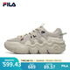 FILA HERITAGE 斐樂(lè)官方女子籃球鞋年冬季新款低幫運(yùn)動(dòng)鞋潮流休閑鞋女 燕麥色/黃水泥-OC 37.5