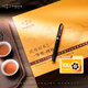 派克（PARKER）鋼筆 簽字筆 七夕禮物 教師節(jié)禮物 IM黑金時代墨水筆+茶香墨韻禮盒（黃）（咨詢客服更優(yōu)惠）