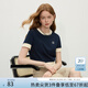 范思藍恩學(xué)院風(fēng)針織T恤衫女短袖2025春季新款chill撞色復(fù)古1328 藏青 L
