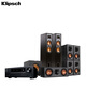 杰士（Klipsch）R-26F家庭影院7.1電視音箱 落地影院組合音響客廳影院 HiFi高保真套裝（黑色）配TX-NR5100功放 