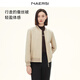 NAERSI娜爾思棉外套NQ00185D1 淡橙黃色 2XL