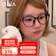 亓那（QINA）近視眼鏡趙露思同款貓眼眼鏡框素顏上鏡光學(xué)鏡女七夕禮物QJ5186 QJ5186B10【露思直播同款】 單鏡框