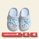 babycrayon新款海星螃蟹diy鞋花兒童洞洞鞋女寶男童戶外室內(nèi)休閑包頭涼拖鞋 藍(lán)色【螃蟹海星】 18 cm內(nèi)長(zhǎng)【180】適合28-29腳