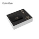 Calvin KleinCK女包徽標三折錢(qián)包卡包鑰匙扣禮盒K60K608906黑色輕奢奢侈品