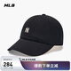 MLB帽子男女情侶同款張凌赫明星同款軟頂棒球帽3ACPB045N-50BKS-F