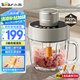 小熊（Bear）絞肉機(jī)家用 絞餡機(jī)碎肉機(jī)電動(dòng)多功能料理攪拌機(jī) 肉餡蒜蓉機(jī) 可調(diào)粗細(xì)攪肉機(jī)2L懸浮雙刀QSJ-F03X2