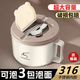 316不銹鋼泡面碗帶蓋上班族餐杯學(xué)生宿舍方便面碗日式大容量飯盒 典雅白【316食品級(jí)不銹鋼內(nèi)膽】 1600毫升/大容量【送折疊餐具】