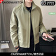 CAIDEN KETCH品牌男裝夾克男士2025新款潮流短款上衣春秋季休閑寬松立領(lǐng)外套男 高檔軍綠色 【現(xiàn)貨速達(dá)】 XL （建議115-135斤）
