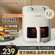 九陽不用翻面空氣炸鍋家用大容量預(yù)設(shè)菜單電炸鍋金屬內(nèi)腔多功能炸薯條機(jī)智能定時溫控上下加熱 【雙旋鈕操控】 5.2L