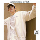 ABERCROMBIE & FITCH男裝女裝情侶裝24春秋新經(jīng)典小麋鹿抓絨衛(wèi)衣外套KI122-4257 奶白色 L 180/108A尺碼偏大,建議小一碼