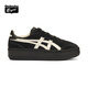 Onitsuka Tiger鬼塚虎新款厚底休閑鞋 男女同款舒適運(yùn)動(dòng)板鞋 TOKUTEN CHUNK 黑色 37.5